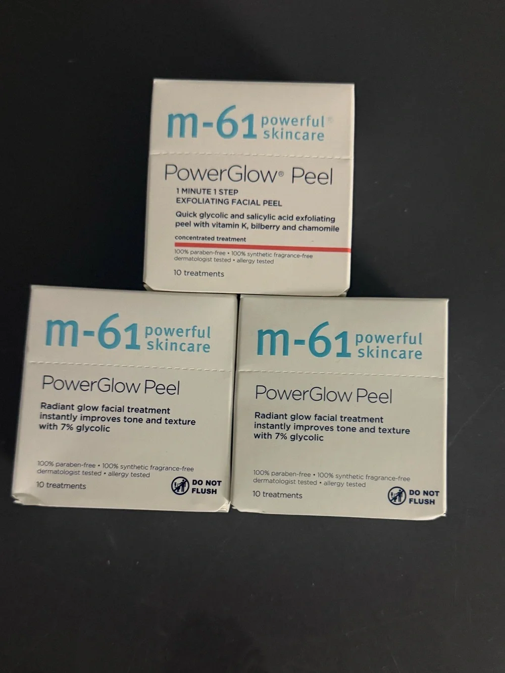 NEW M-61 PowerGlow Peel Pads (3x 10ct)